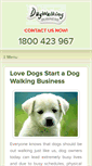 Mobile Screenshot of dogwalkingbusiness.com.au