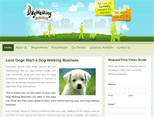 Tablet Screenshot of dogwalkingbusiness.com.au